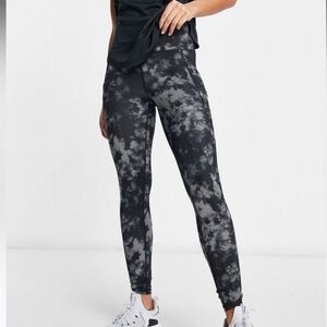 American Eagle The Everything Pocket Legging Stretch XS Long Tie Dye Gray Black